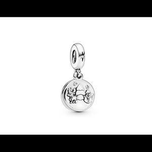 Snowy Scene Pandora Christmas dangle charm.